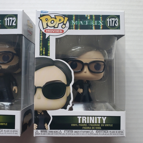 Funko Pop The Matrix Neo 1172 & Trinity 1173 - Picture 3 of 7